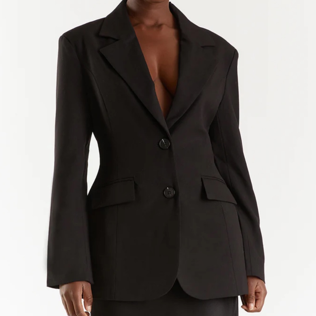 Zara Classic Black Tailored Blazer